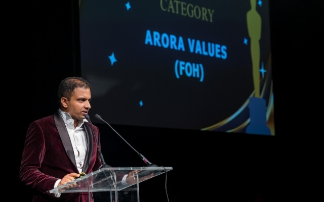 Award ceremony photo